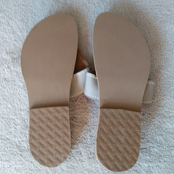 Kino Leather Key West Thong Sandals Flip Flops Key West, Florida 12 Gray - Picture 11 of 15